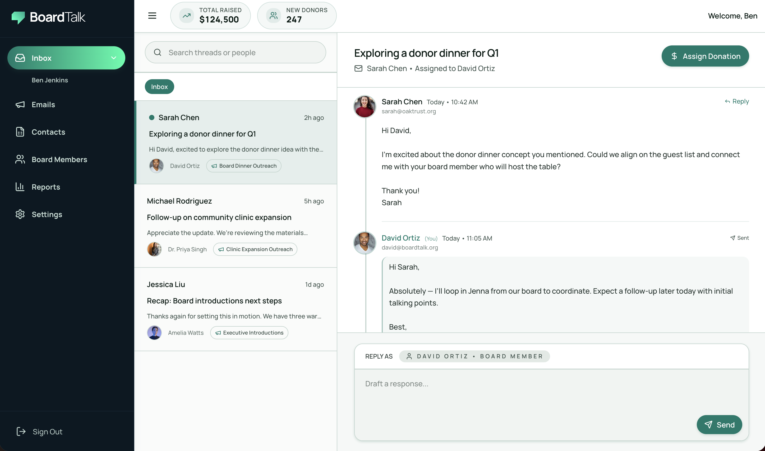 BoardTalk dashboard preview
